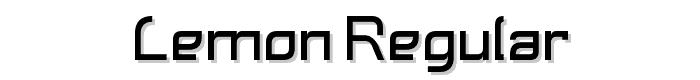 Lemon Regular font